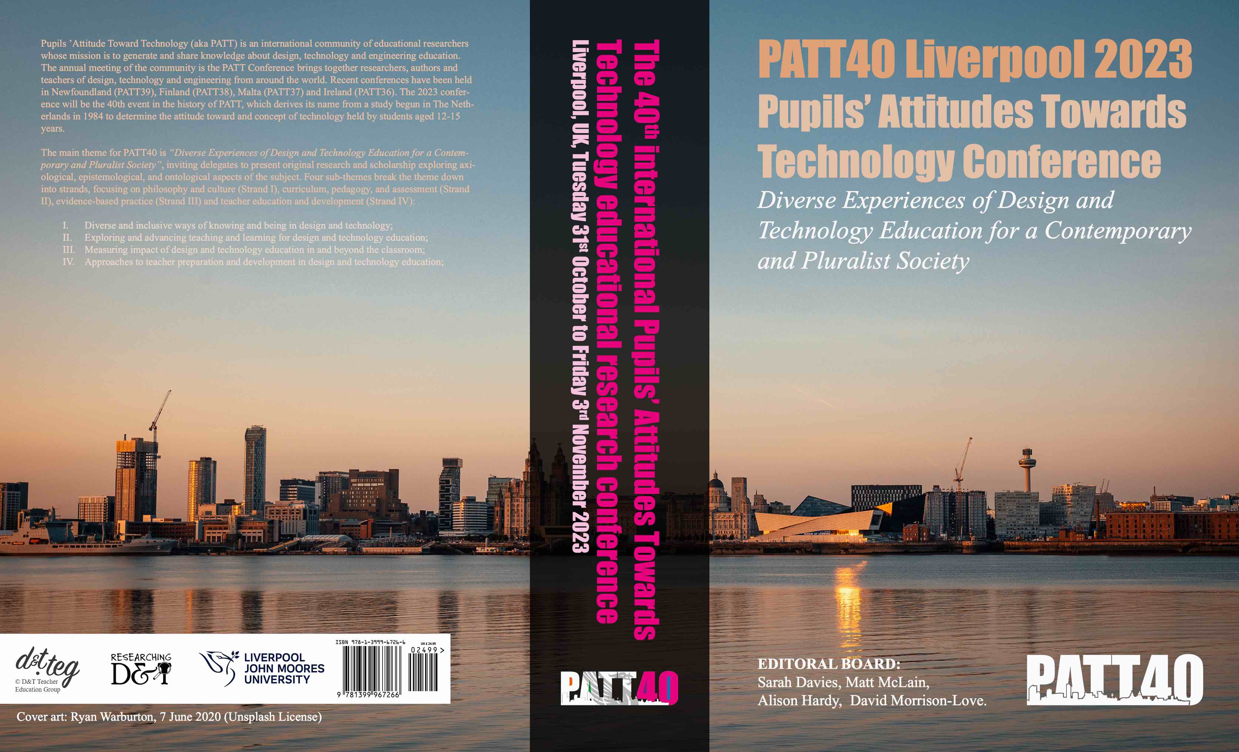 Cover Art for PATT40 Proceedings